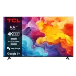 TV Led Google TCL - 55" - Année 2024 - Affichage LED - Résolution 4K UHD - Wifi - HDMI - USB - RJ45 - Port écouteur - Port optique - Système GOOGLE TV - 55V6B
