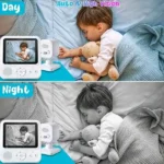 Camera pour Bébé - Ecran d'affichage de la température - audio bidirectionnel - ABM900 – Image 3