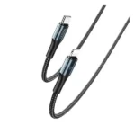 Câble tressé de charge rapide et transfert de données - YESIDO - Type-C vers Lightning - 1,2m - Charge rapide 3A pour smartphone - CA195