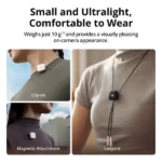 DJI Mic Mini - Émetteur avec microphone intégré - Portée 400m - 48h d'autonomie - Annulation active du bruit - Boitier de recharge – Image 6