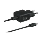 Chargeur complet de charge rapide Samsung - 25W - Boitier type-C -avec un câble type-C - Noir - EP-T2510XBEGWW