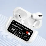 Ecouteurs A9 Pro - ANC/ENC Double Dark - Reduction Double de Bruit - Tactile - Affichage LCD - Blanc