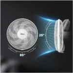 Ventilateur à pied Midea – 16″ – 50W – 3 niveaux de vitesse – Minuterie 7h – 7 hélices - FS40-23MT – Image 2