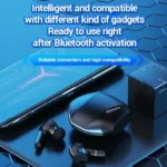 Écouteur Lenovo Thinkplus LivePods GM2 Pro – 6h d'autonomie - BT 5.3 - Écouteurs de jeu – Noir – Image 2