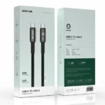 Câble tressé USB-C vers USB-C Green Lion - Câble 1m - Charge et synchronisation - GNBRUC2UCBK - Noir – Image 2