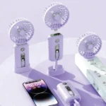 Ventilateur Portable et Powerbank 10000mAh - Green Lion WindMate - GNWIMTPB10PL - Violet – Image 2
