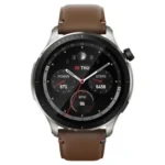Montre Connectée Amazfit GTR 4 – 24Jrs d'autonomie - Écran 1,43 - GPS - BT 5 - Mémoire Flash 2,3Go - Marron