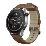 Montre Connectée Amazfit GTR 4 – 24Jrs d'autonomie - Écran 1,43 - GPS - BT 5 - Mémoire Flash 2,3Go - Marron – Image 3