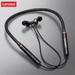 Écouteurs magnétique Lenovo HE05X - 5h d'autonomie - BT 5.0 - IPX5 - Convient pour les scènes, sport et musique - Noir