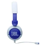 JBL Junior 320 - Casque Supra-auriculaire Filaire pour Enfants - Microphone intégré - Son pur en toute sécurité - Volume jusqu'à 85 DB - Coussinets Confortables - Bleu – Image 2