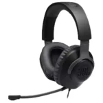 Casque filaire pour gamer JBL Quantum 100  – Microphone amovible – Port Jack 3.5mm -  Noir