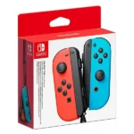Manette Joy-Con Droit/Gauche pour Nintendo Switch - Rouge/Bleu Néon