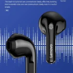 Écouteur Lenovo Thinkplus LivePods LP12 - 5h d'autonomie - BT 5.3 - Son Hifi - Noir – Image 2