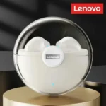 Écouteur Lenovo LivePods LP80 - 24h d'autonomie -  BT 5.0 - IPX5 - Qualité Sonore Hi-Fi & Basses 9D - Blanc