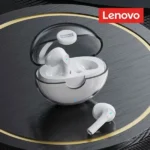 Écouteur Lenovo LivePods LP80 - 24h d'autonomie -  BT 5.0 - IPX5 - Qualité Sonore Hi-Fi & Basses 9D - Blanc – Image 4