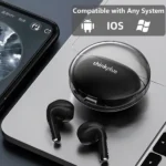 Écouteur Lenovo LivePods LP80 Pro - 12h d'autonomie - BT 5.0 - IPX5 - Qualité Sonore Hi-Fi et Basses  – Lumière RGB - Noir – Image 3