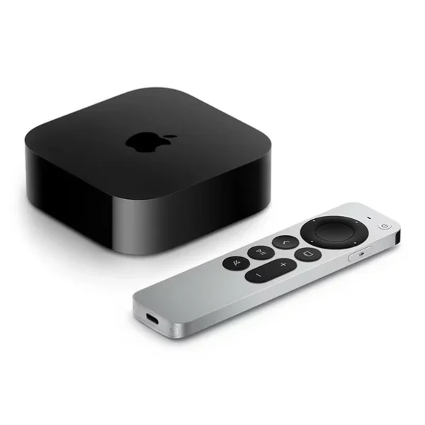 Box Apple TV 4K HDR – Wi-Fi + Ethernet – 128Go – 3e Génération – AirPlay - Siri Remote avec Clickpad - MN893LL/A