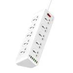 Multiprise Parasurtenseur - 10 prises + 5 USB + Type-C - 32W - OLA-MP10610