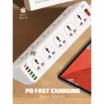 Multiprise Parasurtenseur - 10 prises + 5 USB + Type-C - 32W - OLA-MP10610 – Image 8