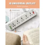 Multiprise Parasurtenseur - 10 prises + 5 USB + Type-C - 32W - OLA-MP10610 – Image 9