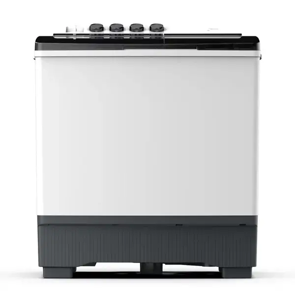 Machine à laver semi automatique Midea – 8KG – 475W – Essorage 5KG – Rinçage – Ouverture par le haut - MT100W80/WG