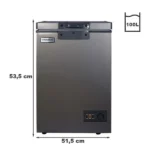 Congélateur horizontal une porte Nasco - 100L - 1 panier à l'intérieur - NAS-150FL – Image 2