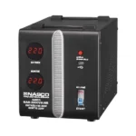 Stabilisateur automatique avec compteur digital Nasco – 3000VA – Type de relais – Affichage du compteur – Protection haute tension/basse tension  - Noir - NAS-3000VA-NR