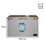 Congélateur horizontal une porte Nasco - 330L Net - 1 panier à l'intérieur - NAS-425CH