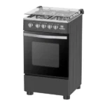 Gazinière 4 feux avec couvercle en verre Nasco – Allumage manuel - Four à gaz - Grill - Brûleurs ouverts - Brûleurs rapides - Brûleurs auxiliaires - Plaque à pâtisserie - Bac de récupération d'huile - SNIPER50TB