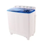 Machine à laver semi-automatique Twin Tub Nasco – 15KG – 500W – Ouverture par le haut – Essorage – Rinçage – Bleu blanc - NASTT-B150FL