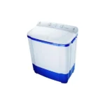 Machine à laver semi-automatique Twin Tub Nasco – 6KG – 200W – Ouverture par le haut – Essorage – Rinçage – Bleu blanc - NASTT-B60FL