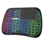 Clavier tactile sans fil Mini - Souris intégrée - Commande Vocal - Porodo - PD-MWKTC-BK - Noir