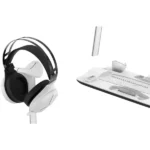 Support Pour PS5 Slim - Porodo Gaming - Chargeur magnétique - 5 emplacements - Chargeur manette - Ventilateur de refroidissement - PDX118 - Blanc – Image 6