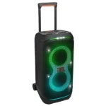 JBL PartyBox Stage 320 - Enceinte Bluetooth portable 240W - Batterie intégrée - Effets lumineux - Prises micro/guitare - Bluetooth 5.4/USB/AUX - IPX4 - Poignée trolley + roulettes