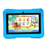 Kidy Clips Tab – Tablette éducative – 2Go/32Go – écran 7″ – Wifi – 2 Caméras – Jeux et apps – Stickers Personnalisables -  Bleu