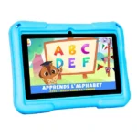 Kidy Clips Tab – Tablette éducative – 2Go/32Go – écran 7″ – Wifi – 2 Caméras – Jeux et apps – Stickers Personnalisables -  Bleu – Image 3