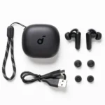 Écouteurs R50i - Soundcore by Anker - BT5.3 - Autonomie 30h - IPX5 - Appels Clairs IA avec 2 Micros - 22 égaliseurs - Noir – Image 2
