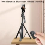 Perche Selfie Multifonctionnel - Pour Les Téléphones Portables, Caméra Rétractable du Trépied Métallique - Yesido SF17 – Image 2