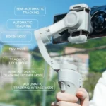 Yesido SF18 Stabilisateur Gimbal pour smartphone – à trois axes Anti-secousse Cardan portable - Blanc – Image 7
