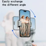 Yesido SF18 Stabilisateur Gimbal pour smartphone – à trois axes Anti-secousse Cardan portable - Blanc – Image 6