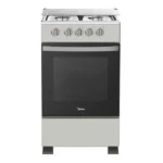 Midea Gaziniere 4 Feux Couverture Vitre - Silver - SP5055T082-S