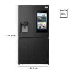 SMART TECHNOLOGY Réfrigérateur Smart Américain - STR-688WIH – 522L – 4 Portes – Gris - Garantie 12 Mois – Image 2