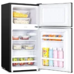 Smart Technology -Réfrigérateur 2 Portes DFRST Smart 85L-Gris-Marron - 12 Mois De Garantie- STR-99WH