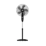 SMART TECHNOLOGY - Ventilateur sur pied 16" Silencieux - STV-1651S - 50W- 5 hélices- Noir - Garantie 1 mois