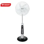 SMART TECHNOLOGY Ventilateur Rechargeable 16" avec télécommande - STV-630 - Blanc - 1 Mois De Garantie
