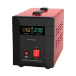 Stabilisateur automatique avec compteur digital Nasco – 2000VA – Type de relais – Affichage du compteur – Protection haute tension/basse tension –  SVR-104-2000VA
