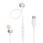 Écouteurs filaire JBL Tune 310C - Type-C  - 6cm - Pure Bass - Microphone pour communication - Blanc
