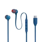 Écouteurs intra-auriculaires JBL Tune 310C - Type-C  - 6CM - Son haute résolution avec son Pure Bass - Microphone pour communication - Bleu