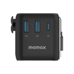 Chargeur Universel avec Prises intégrées JP/US, AU, EU, UK - 3 ports avec câble USB-C intégré 25W - Charge Rapide - MOMAX 1-World+ - UA20D – Image 6