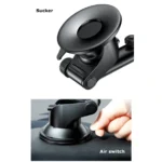 Baseus Support de téléphone - chargeur sans fil  - WXYL-A01 - pour voiture avec bras réglable - noir – Image 10
